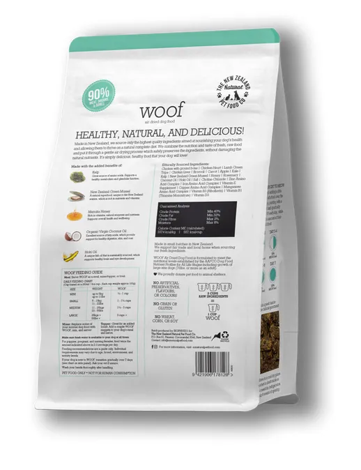 New Zealand Pet Food Co. Woof Air Dried Food Chicken