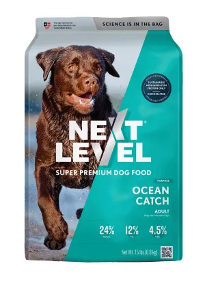 Next Level Ocean Catch Adult Dry Dog Food 15lb