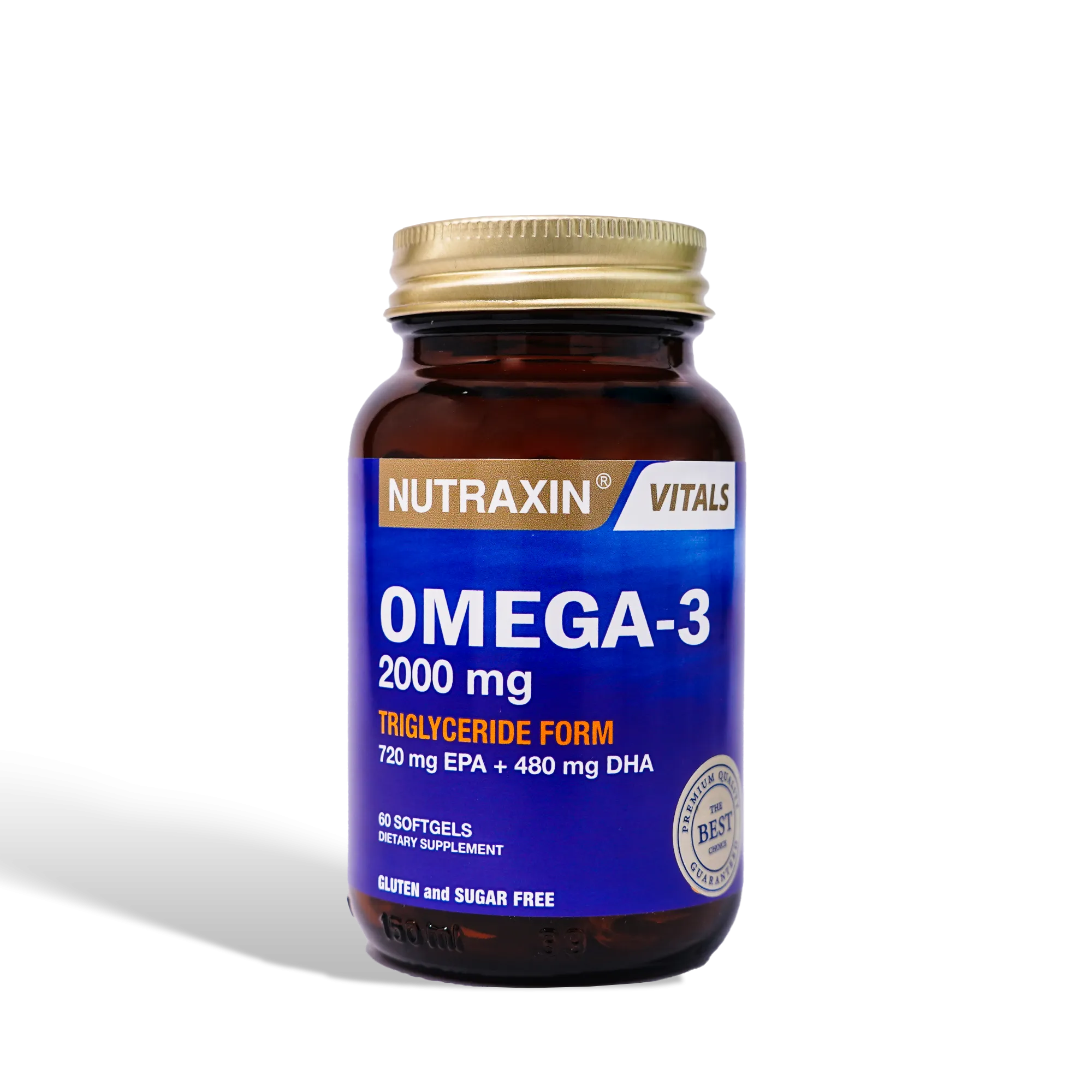 Nutraxin Omega-3 Fish Oil 2000mg Softgels 60s