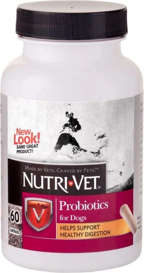 Nutri-Vet   Probiotics for Dogs - 60 Capsules