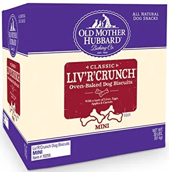 Old Mother Hubbard Crunchy Classic Natural LivRCrunch Mini Biscuits Dog Treats