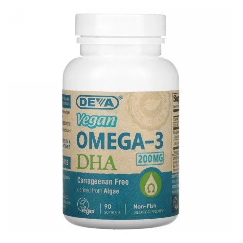 Omega-3 DHA 90 SGEL By Deva Vegan Vitamins