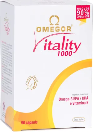 OMEGOR Vitality 90 Capsules with Omega 3, EPA, DHA and Vitamin E