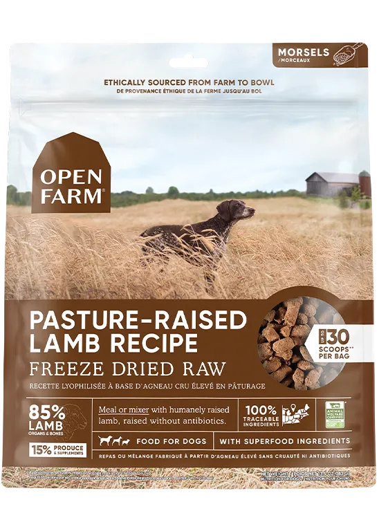 Open Farm Pasture-raised Lamb Freeze Dried Raw Dog Food