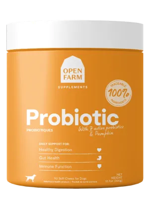 Open Farm Probiotic Supplement Chews for Dogs