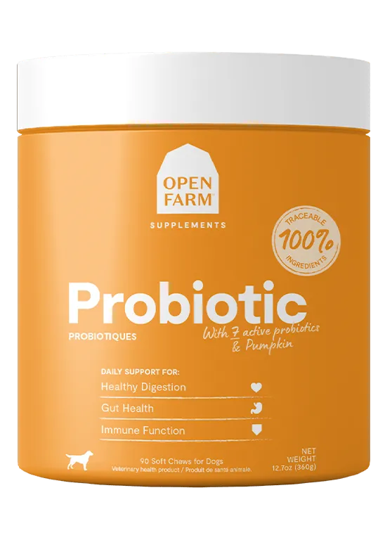 Open Farm Probiotic Supplement Chews for Dogs