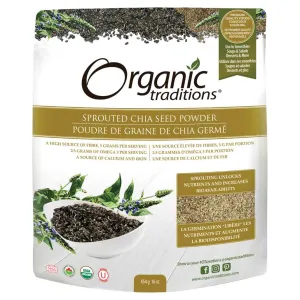 Organic Traditions Sprouted Chia Seed Powder (454g)