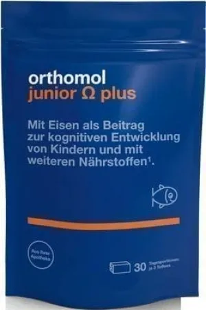 ORTHOMOL Junior Omega plus chewing tablets 90 pcs brain power for bright minds