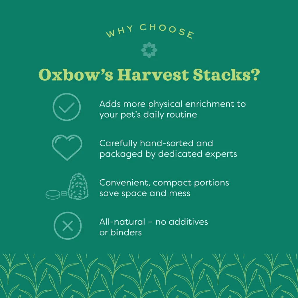 Oxbow Animal Health Harvest Stacks Western Timothy Hay with Carrots (35 oz)