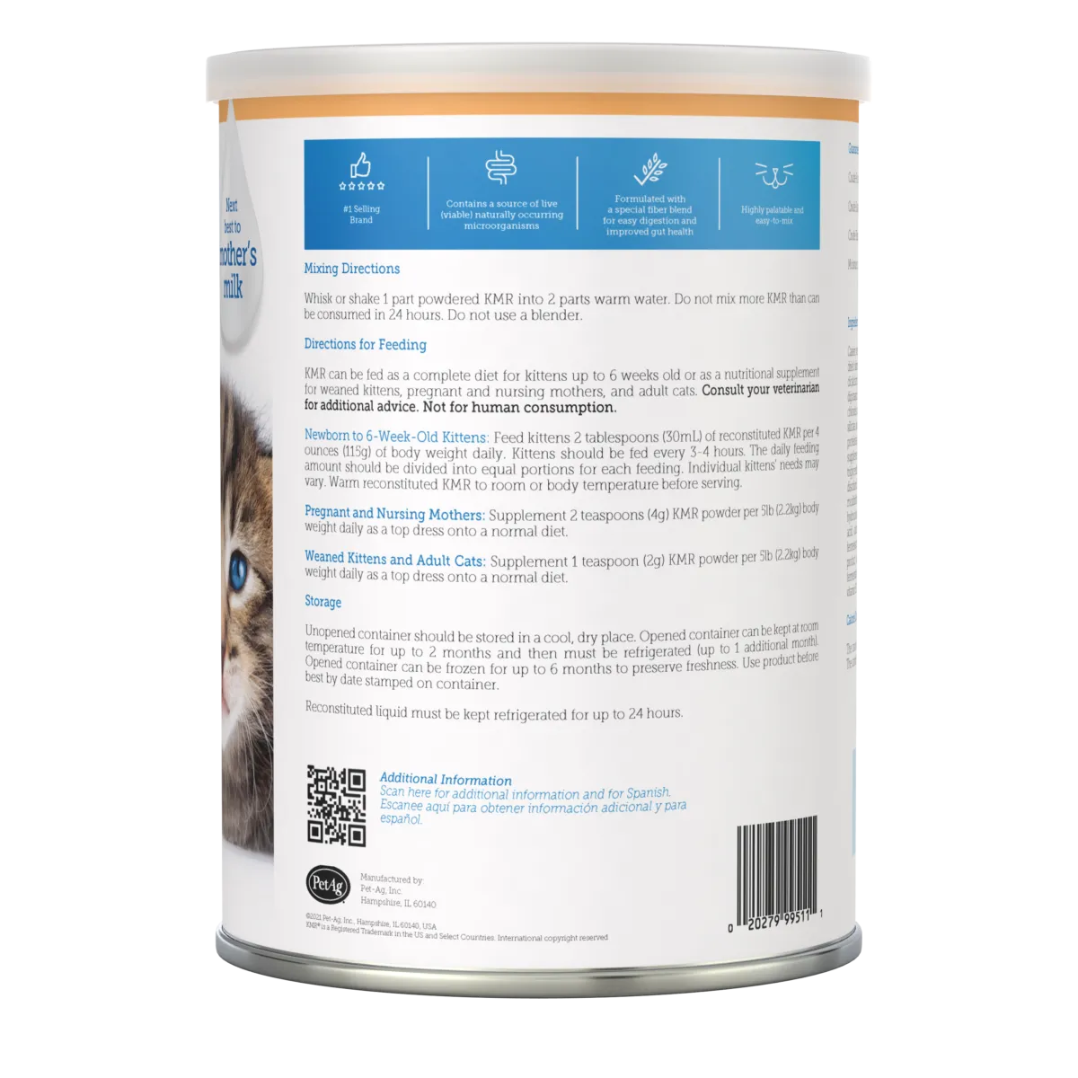 PetAg KMR Milk Replacer Powder, For Kittens