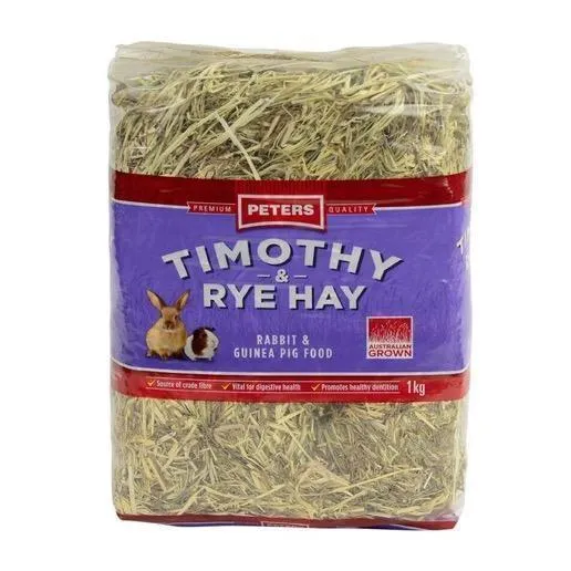 Peters Timothy and Rye Hay Rabbit and Guinea Pig Food 1kg