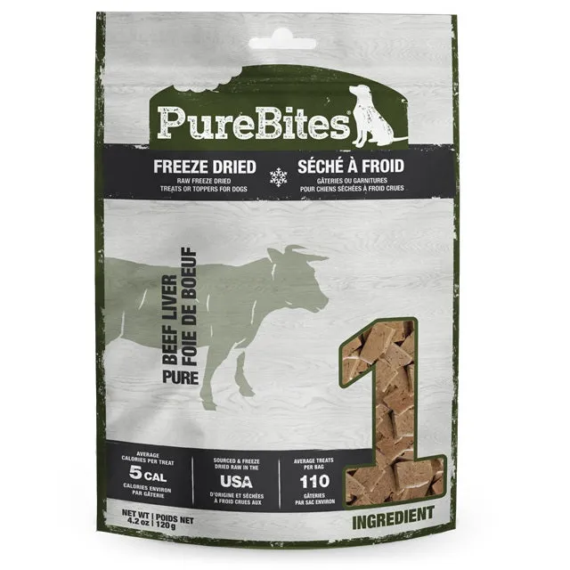 PureBites Freeze Dried Beef Liver Dog Treats