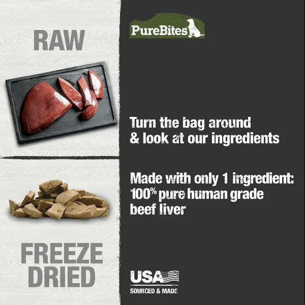 PureBites Freeze Dried Beef Liver Dog Treats