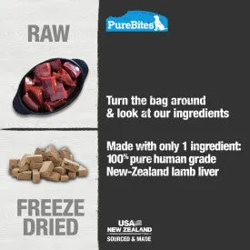 PureBites Lamb Liver Dog Treats