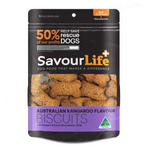 SavourLife Australian Kangaroo Biscuits Dog Treats 500g