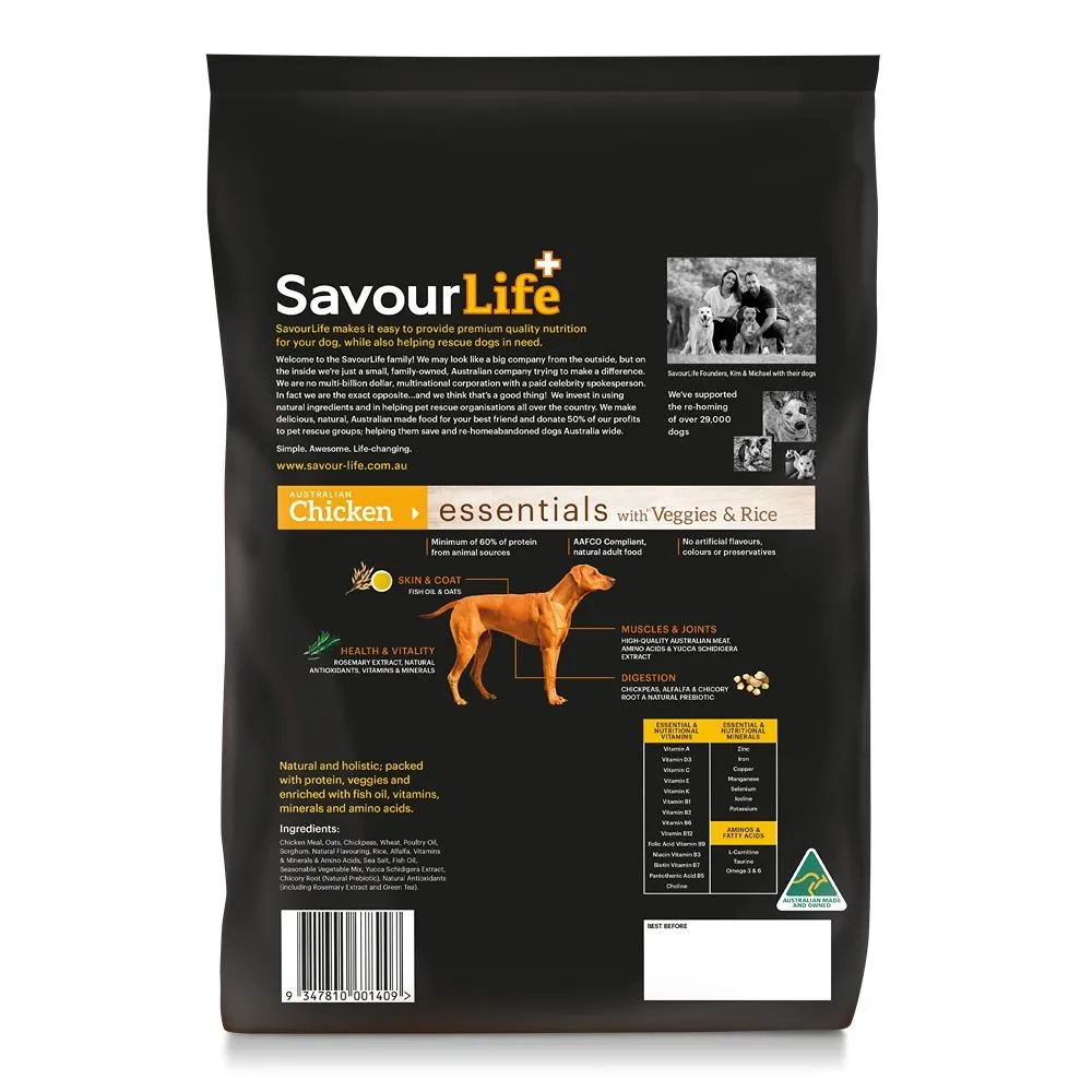 Savourlife Essentials Adult Australian Chicken Dry Dog Food