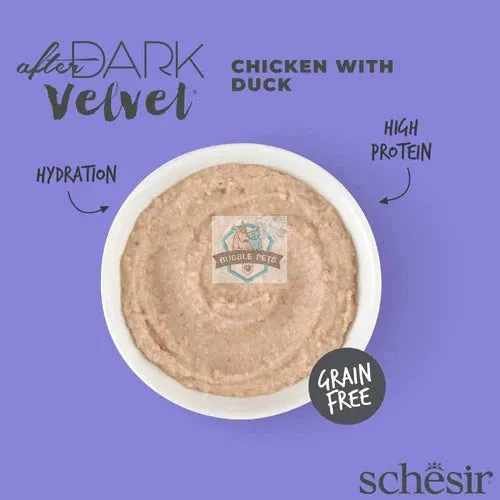 Schesir Cat Pouch After Dark Chicken with Duck Velvet Mousse 80g