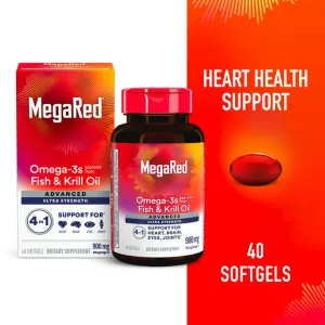 Schiff Megared Omega-3 Fish Krill Oil 40Softgels