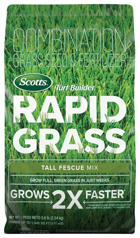 Scotts 18222 Rapid Grass Seed Mix, 5.6 lb Bag :BAG: QUANTITY: 1