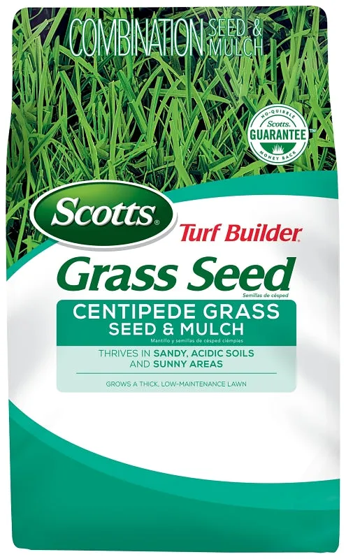 Scotts 18365 Centipede Grass Seed and Mulch, 5 lb Bag :BAG: QUANTITY: 1