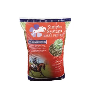 Simple System Red Bag Grass Pellets 20kg