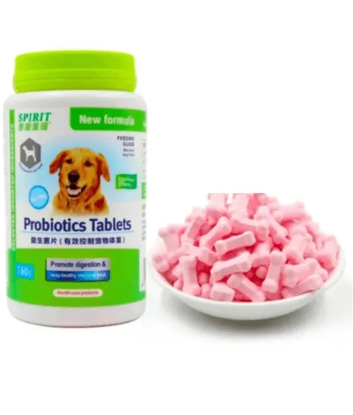 Spirit Probiotics Tablets Dog Digestive Vitamins 160g