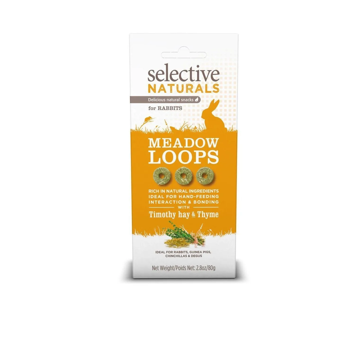 Supreme Selective Naturals Meadow Loops Rabbit Treats 80g^^^