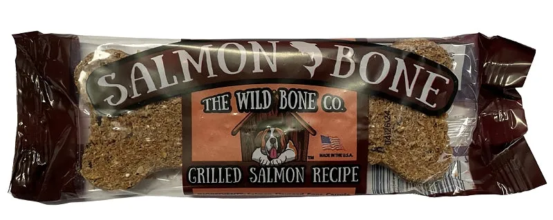 The Wild Bone Co 1882 Bone Dog Biscuit Treat, Grilled Salmon, 1 oz :EA: QUANTITY: 24